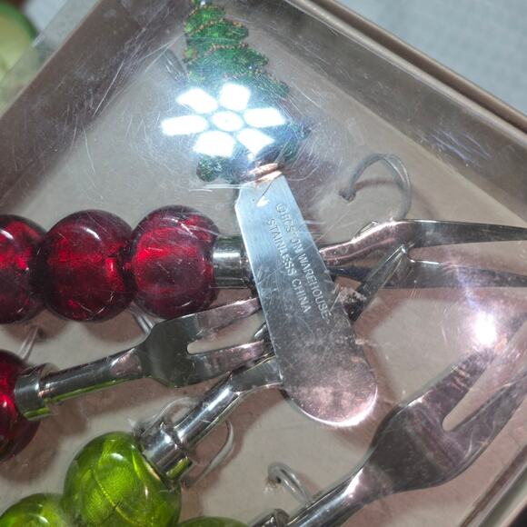 BOSTON WAREHOUSE SET OF 4 KNIFE & APPETIZER FORKS - Picture 5 of 5